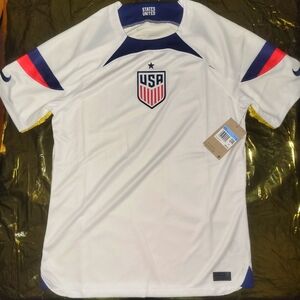 Nike USA 2022 USMNT Home Stadium White US Soccer Jersey Men’s Size Medium